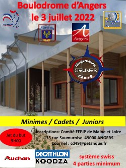 Affiche national ANGERS jeunes 2022