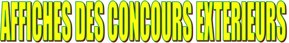 affiche concours ext
